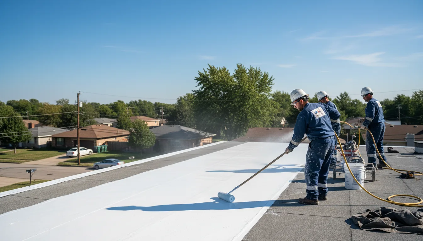 Commercial roof coating in West Burlington, IA near me